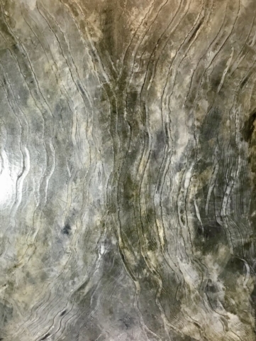 Faux sliced agate wall finish